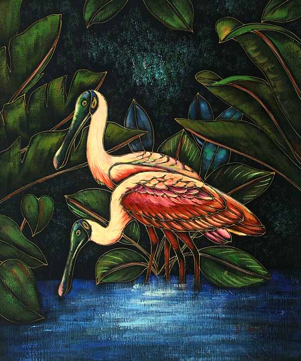 Pink Spoonbills