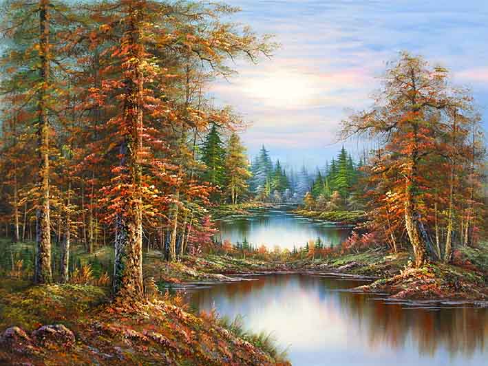 Classic Mountain Landscape,oil paintings online