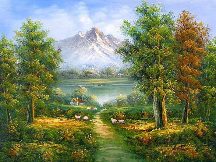 Classic Mountain Landscape