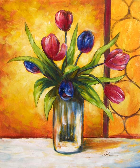 Tulips in Jar