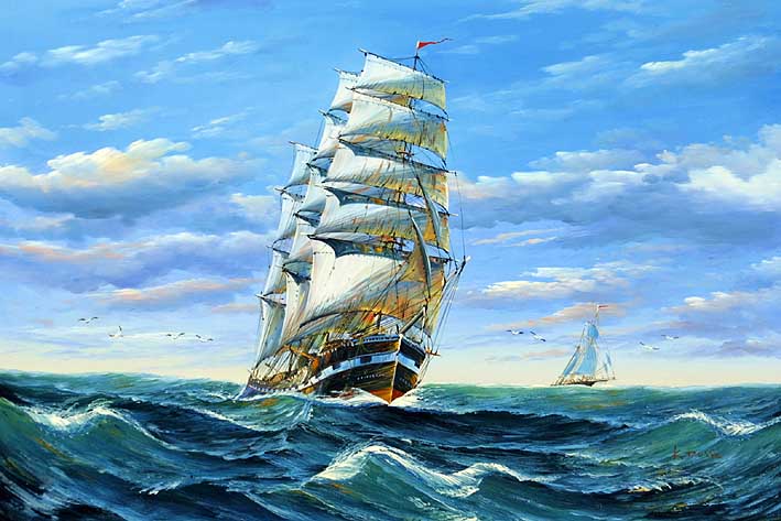 Clipper Crossing The Ocean