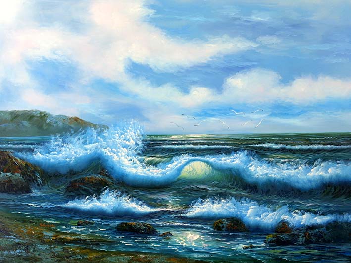 Greenish Blue Splashers