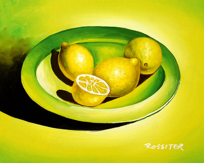 Lemons On A Plate