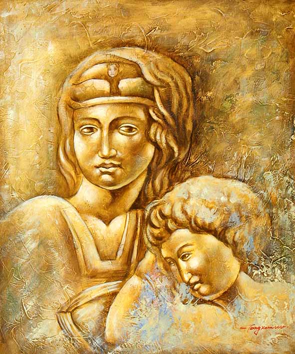 Roman Scuplture Mother & Child