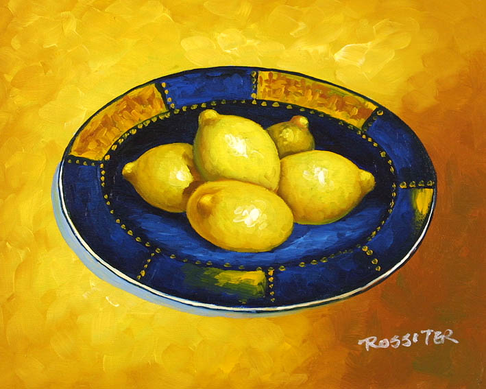 Lemons On A Plate