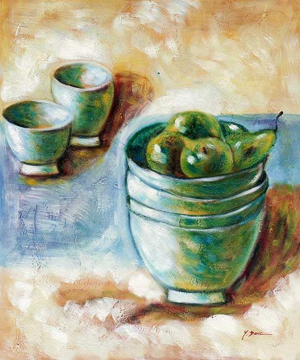 Pears in bowl