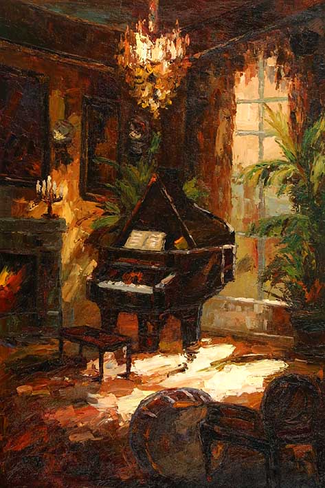Piano in the Living Room