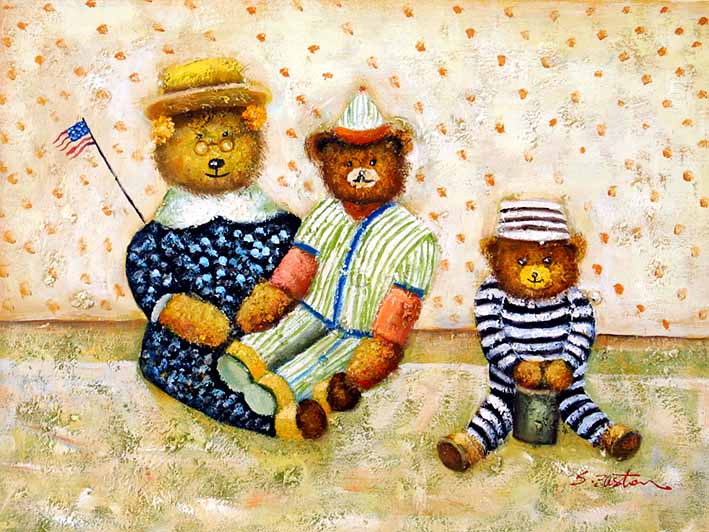 Teddy Bear In The Toy Corner