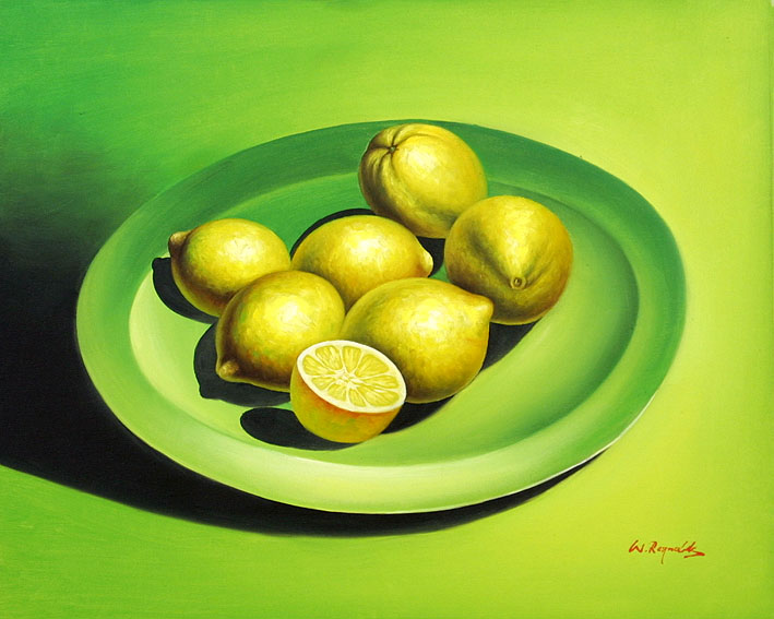 Lemons On A Plate