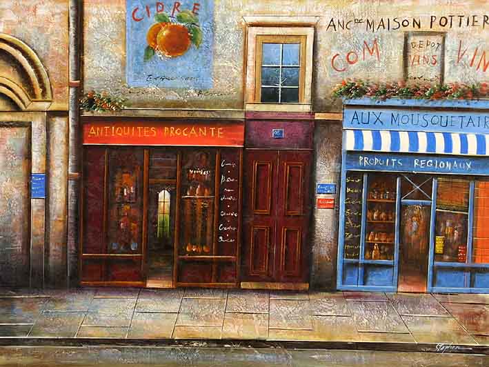 French High Street Scenery