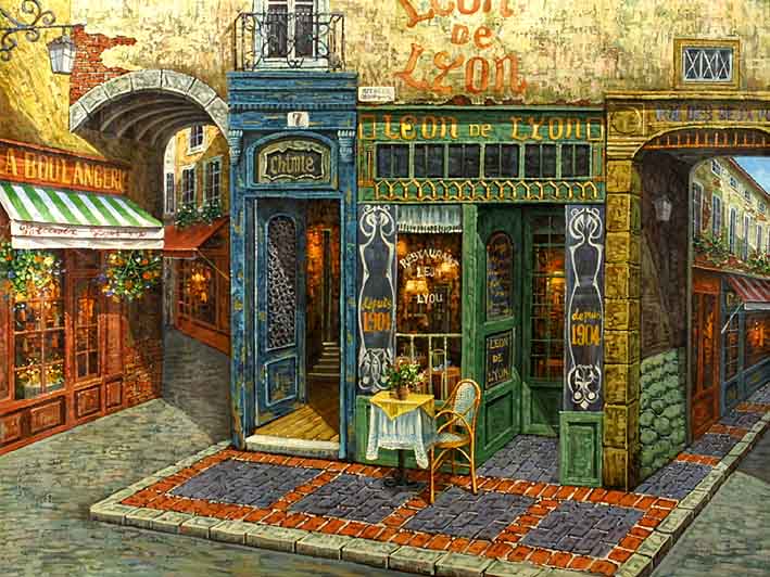 Restaurant between Archways