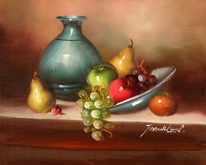 Vase and Fruit