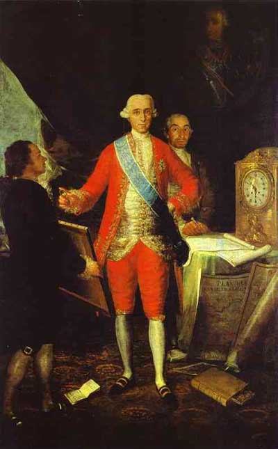 Francisco de Goya y Lucientes The Count of Floridablanca and Goya