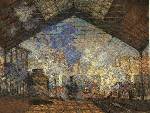 Interior of Gare Sainte - Lazare - Claude Monet