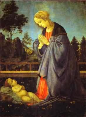 Filippino Lippi The Adoration of the Child