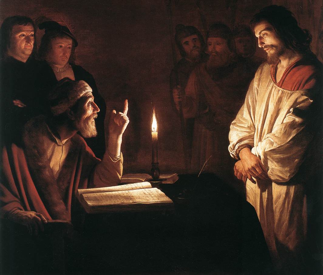 Honthorst Gerrit van Christ before the High Priest detail