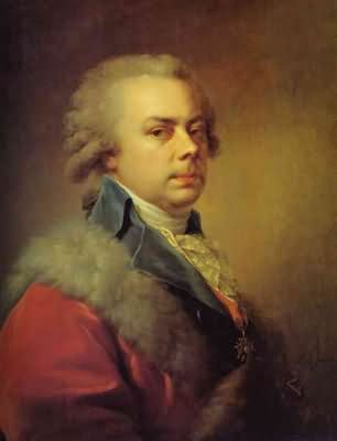 Johann Baptist Lampi the Elder Portrait of Prince Nikolay Yusupov