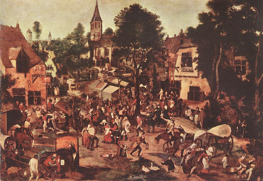 BRUEGHEL Pieter the Younger Village Feast