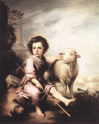 Bartolome Esteban Murillo Christ the Good Shepherd