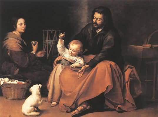 Bartolome Esteban Murillo The Holy Family