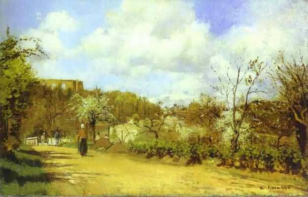 Camille Pissarro Spring in Louveciennes