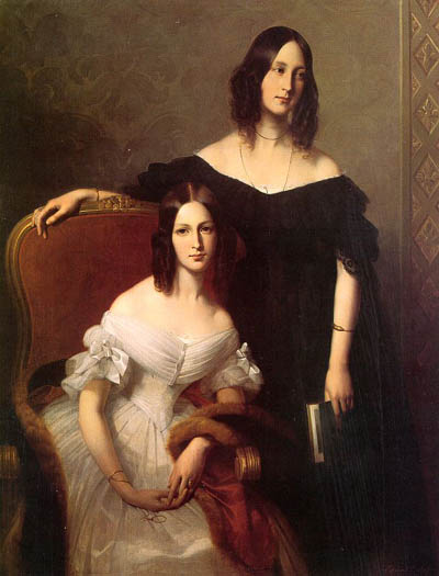 Duccio di Buoninsegna Louis_Edouard Dubufe Portrait of Two Sisters