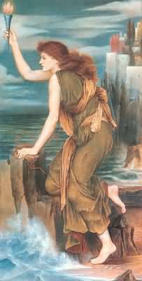 Evelyn de Morgan Hero Awaiting the Return of Leander