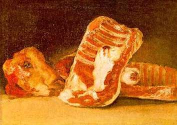 Francisco Goya Still Life with Sheep s Head