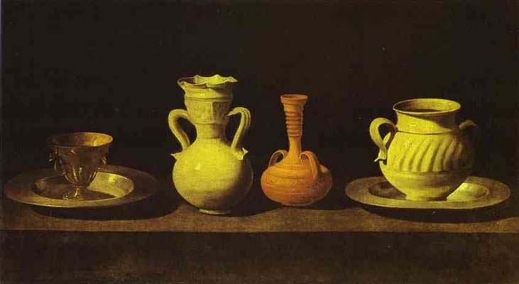 Francisco de Zurbaran Still Life with Pottery