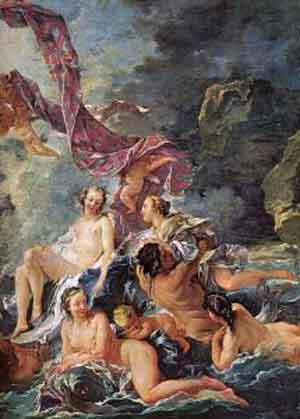 Francois Boucher Triumph of Venus (detail)