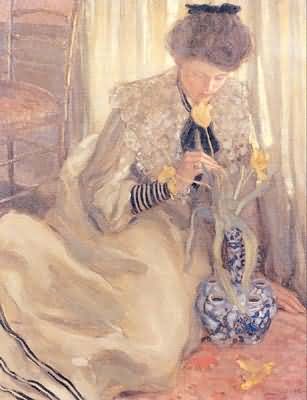 Frederick Carl Frieseke The Yellow Tulip