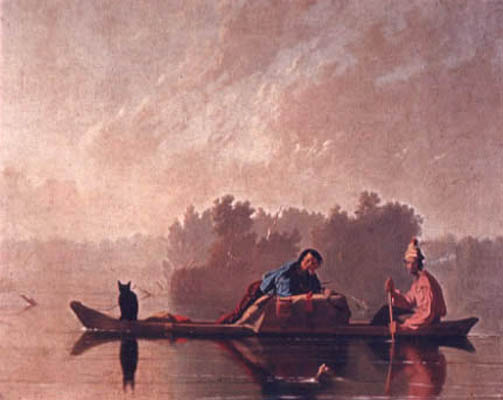 George Caleb Bingham Fur Traders Descending The Missouri