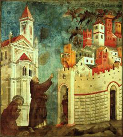 Giotto di Bondone The Devils Cast Out of Arezzo