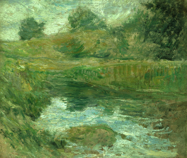 John Henry Twachtman Pond in Spring