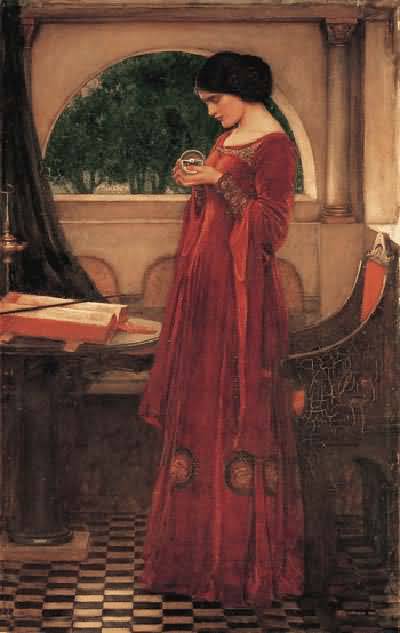 John William Waterhouse The Crystal Ball