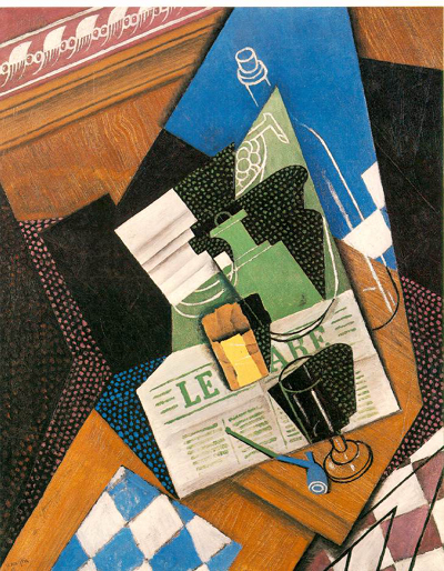 Juan Gris Water Bottle Bottle and Fruit Dish