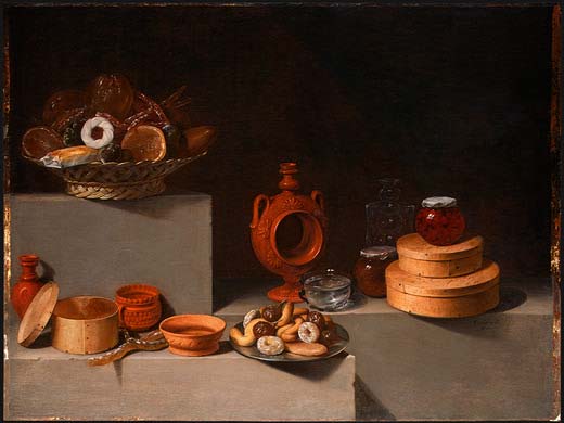 Juan van der Hamen y Leon Still Life with Sweets and Pottery