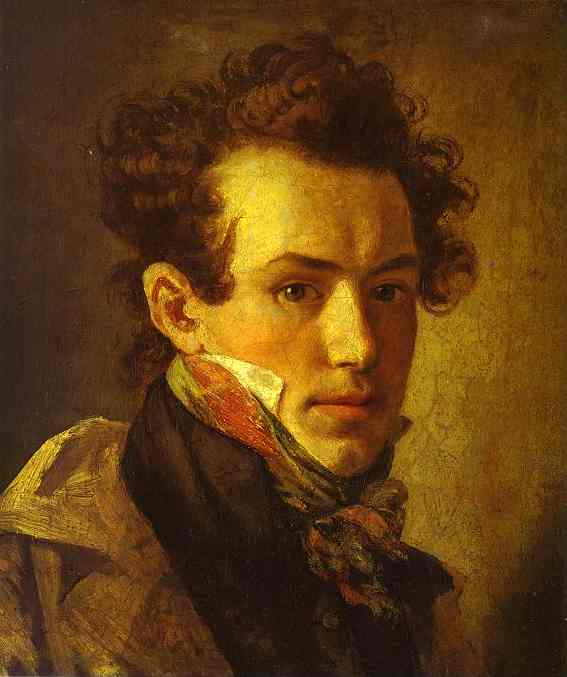 Kiprensky Orest Self Portrait in a Pink Neck Tie