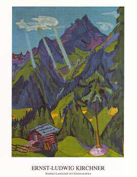 Kirchner Ernst Ludwig Buendner Landschaft