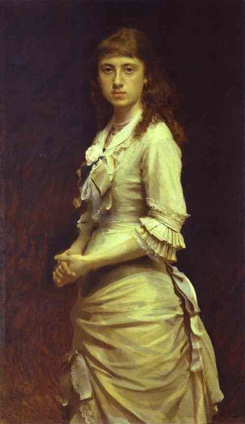 Kramskoy Ivan Portrait of Sophia Kramskaya the Artist s Daughter