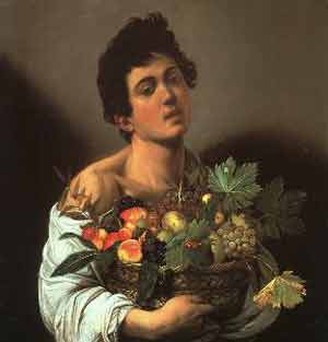 Michelangelo Merisi da Caravaggio Youth with a Flower Basket