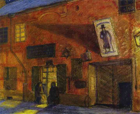 Mstislav Dobuzhinsky Vilna_ Nocturnal Scene