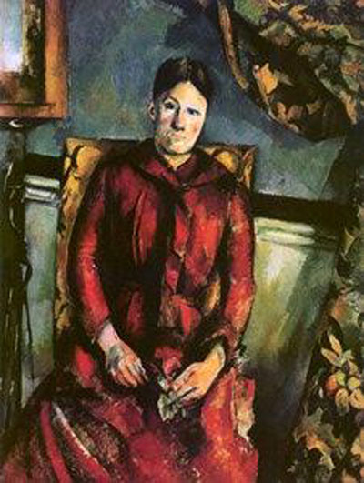 Paul Cezanne Madame Cezanne nella poltrona gialla