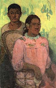 Paul Gauguin Tahitian Woman and Boy