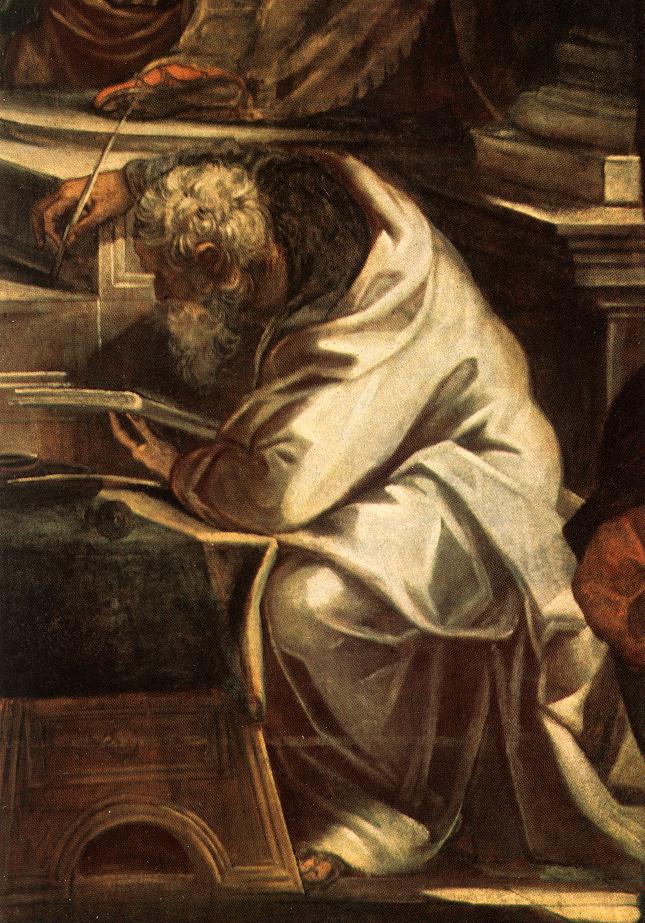 TINTORETTO Christ before Pilate detail