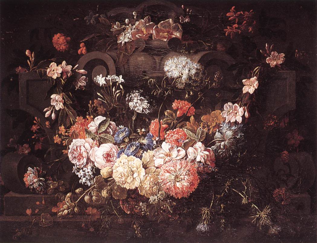 VERBRUGGEN Gaspar Pieter the Younger Cartouche with Flowers