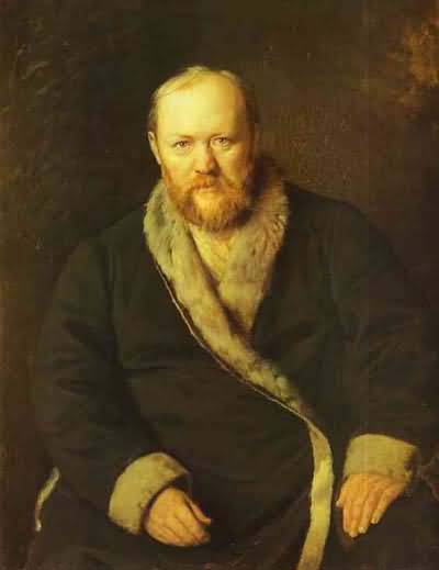 Vasily Perov Portrait of the Playwright Alexander Ostrovsky