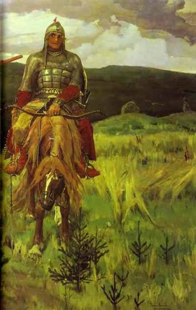 Victor Vasnetsov Tree Bogatyrs Detail