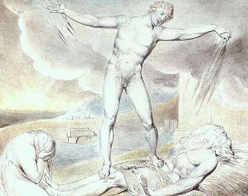 William Blake Satan Smiting Job with Boils