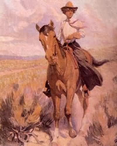 William Herbert Dunton Woman on Horse
